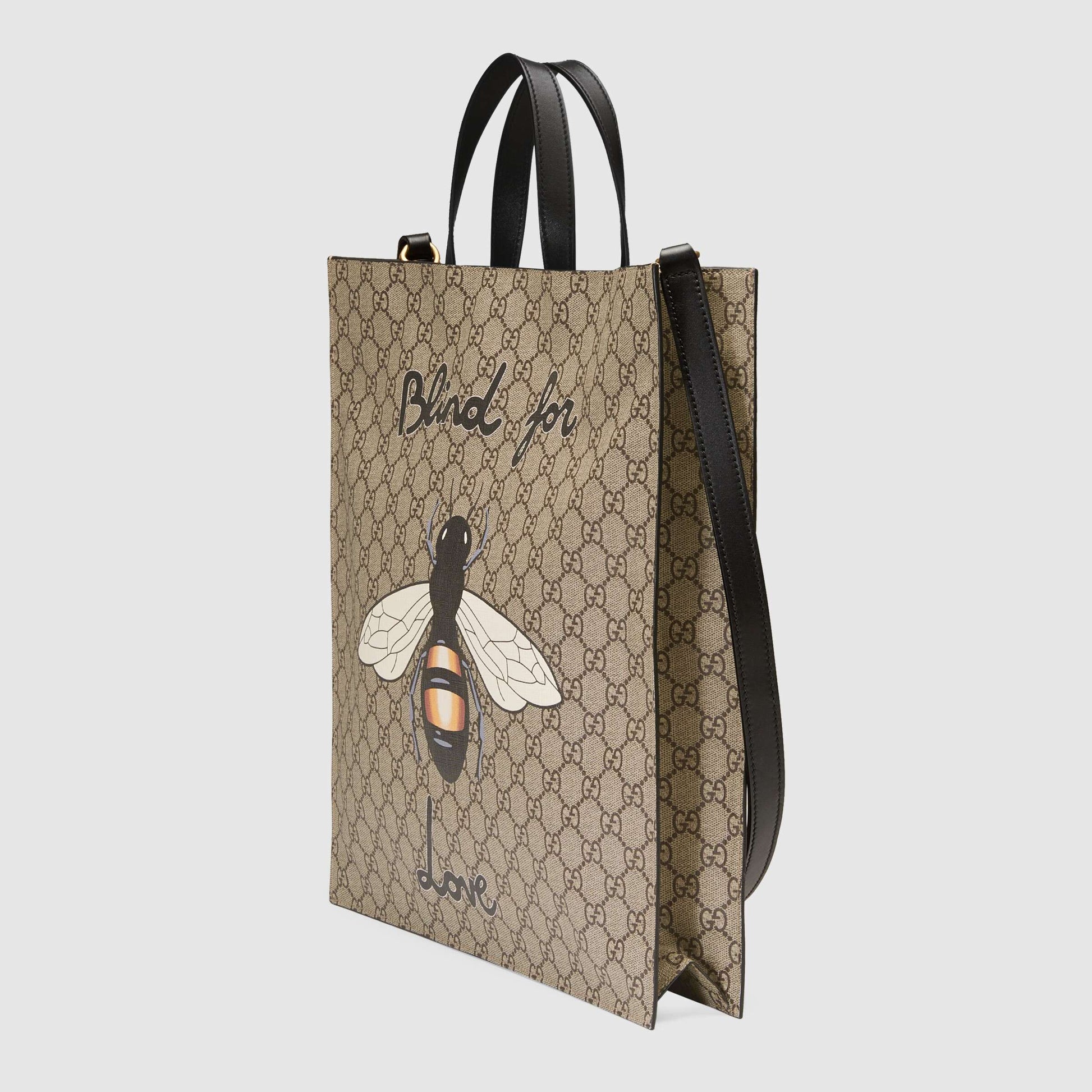 Gucci Monogram Leather Canvas Tote