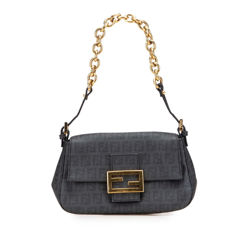 Fendi Mamma Baguette Zucchino PVC Leather Handbag