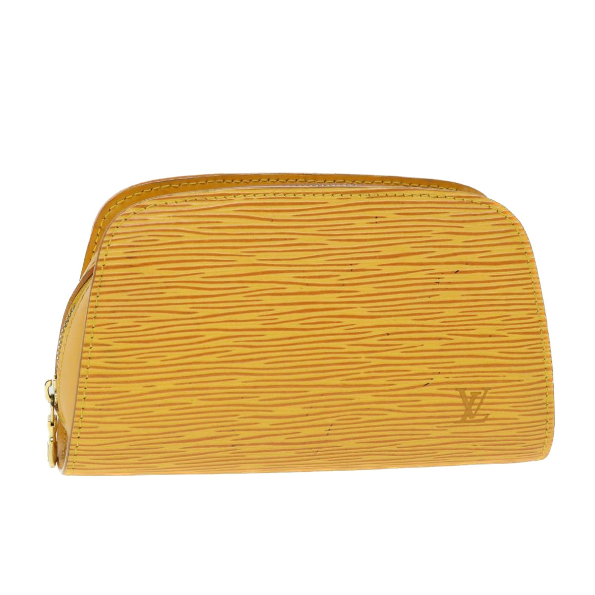 LOUIS VUITTON Epi Dauphine PM Pouch Yellow LV