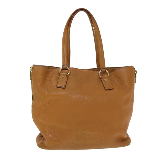 PRADA Tote Bag Leather Brown Auth