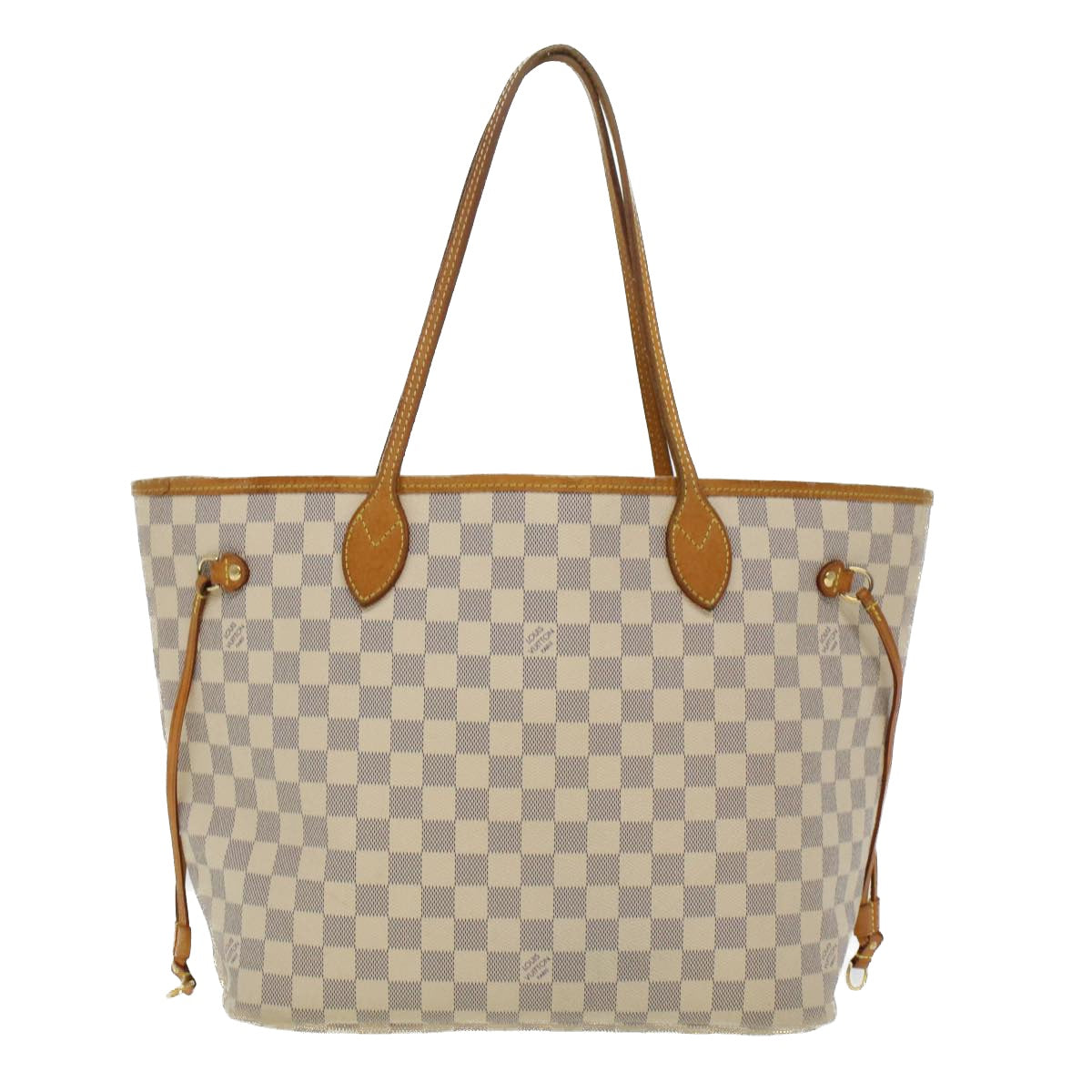 LOUIS VUITTON Damier Azur Neverfull MM Tote Bag LV Auth