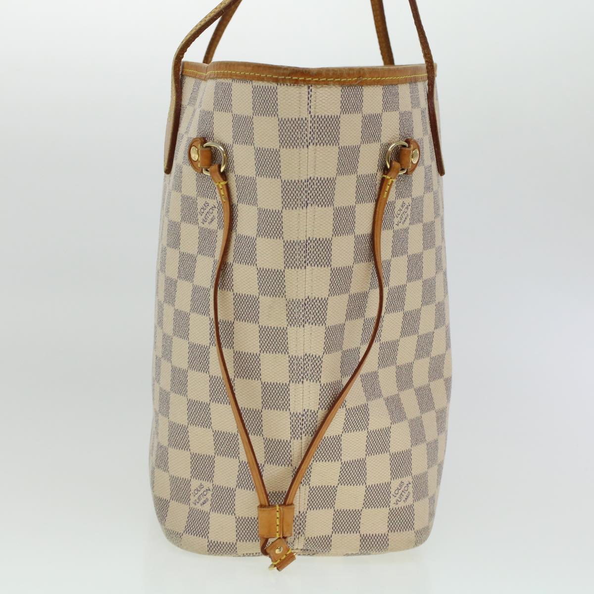 LOUIS VUITTON Damier Azur Neverfull MM Tote Bag LV Auth