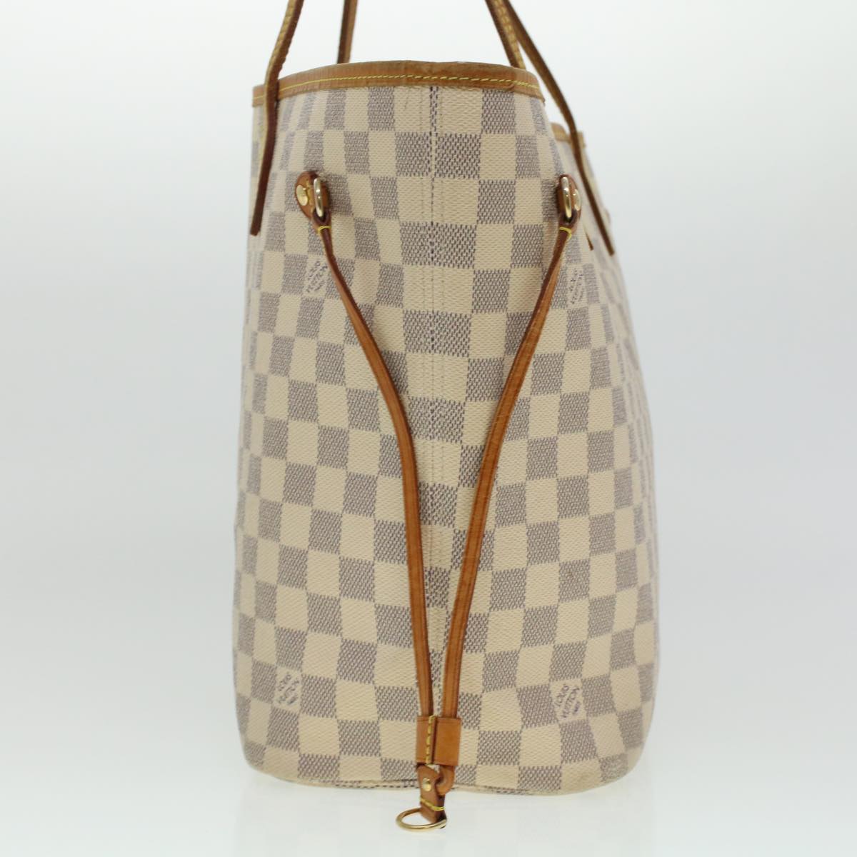 LOUIS VUITTON Damier Azur Neverfull MM Tote Bag LV Auth