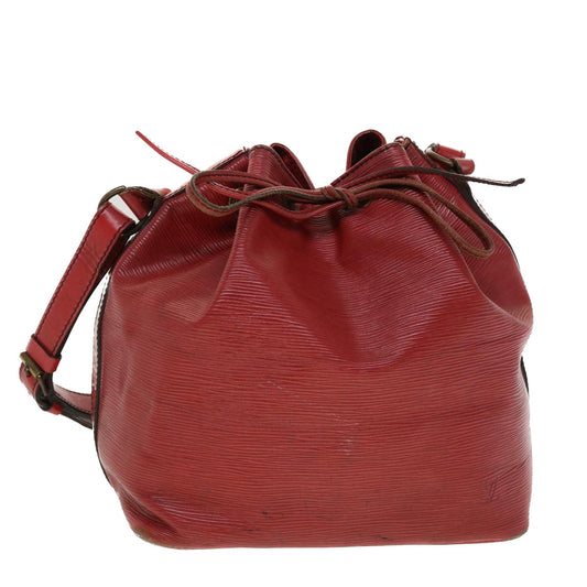LOUIS VUITTON Epi Petit Noe Shoulder Bag Red M44107 LV 45326