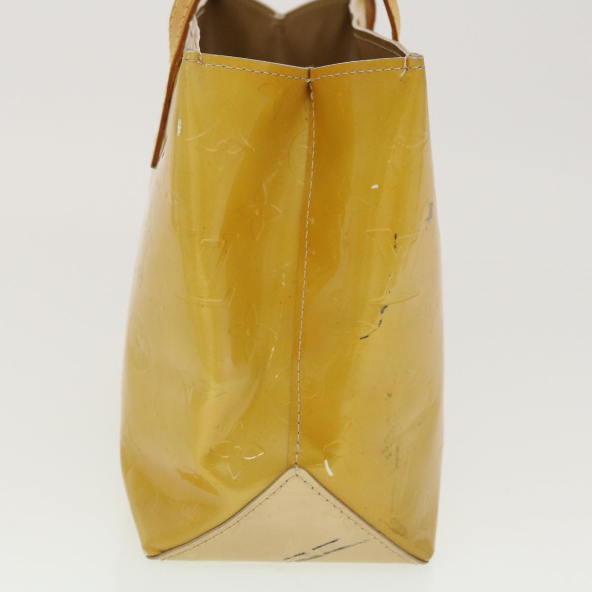 LOUIS VUITTON Monogram Vernis Reade PM Hand Bag Beige LV