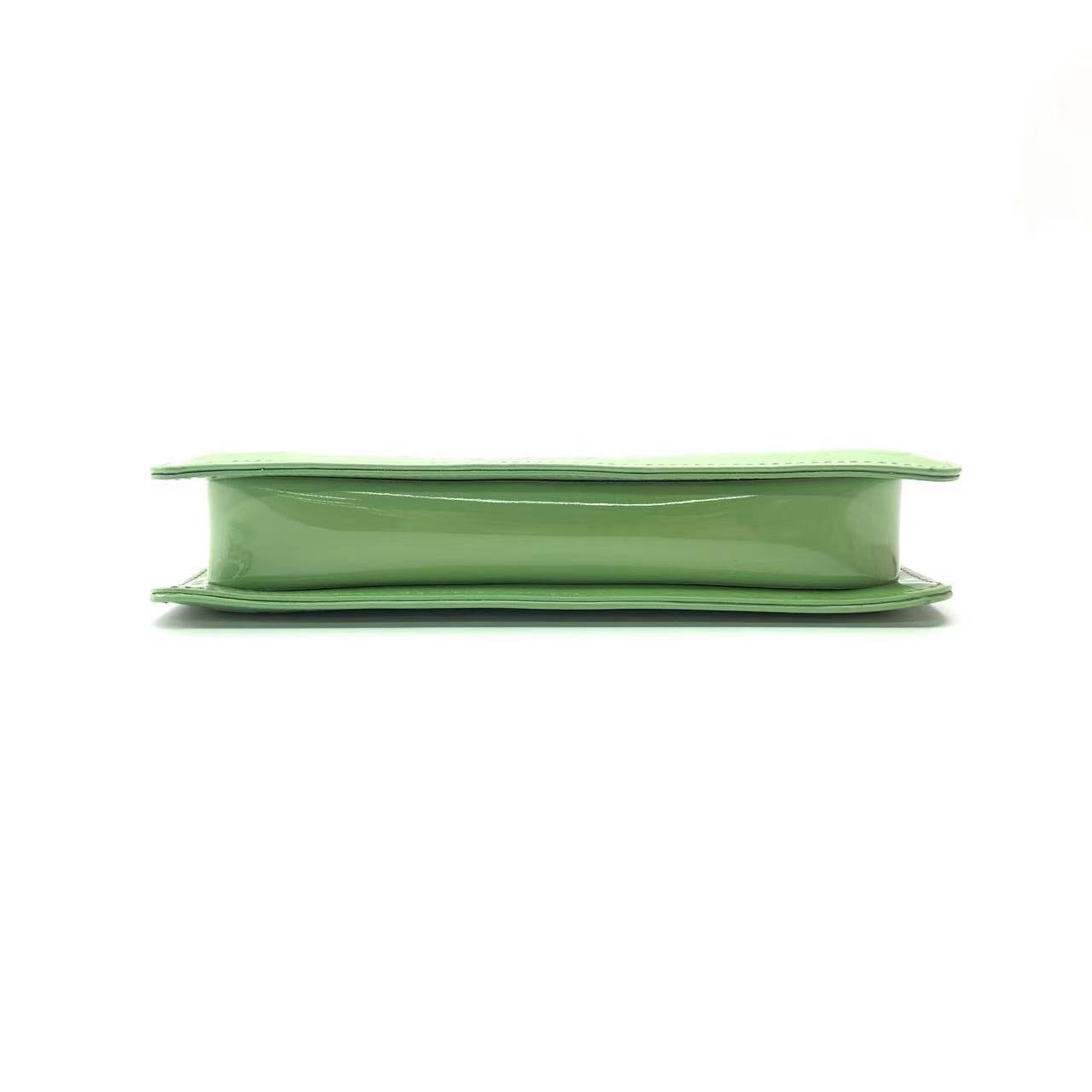 Louis Vuitton Lexington Clutch Patent Leather Mint Green Medium