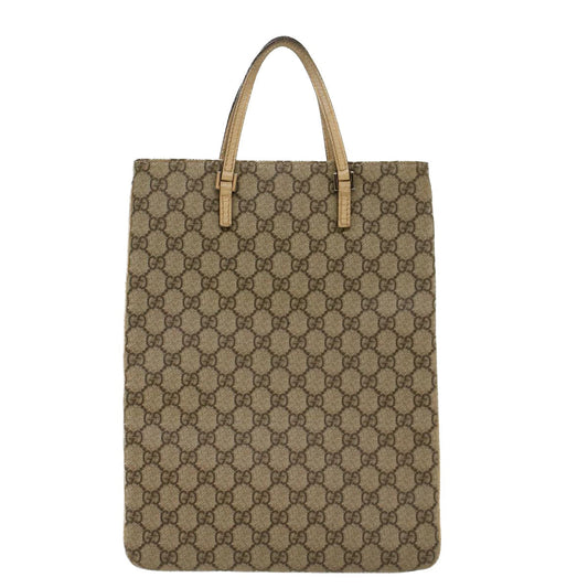 Gucci Leather Canvas Handbag