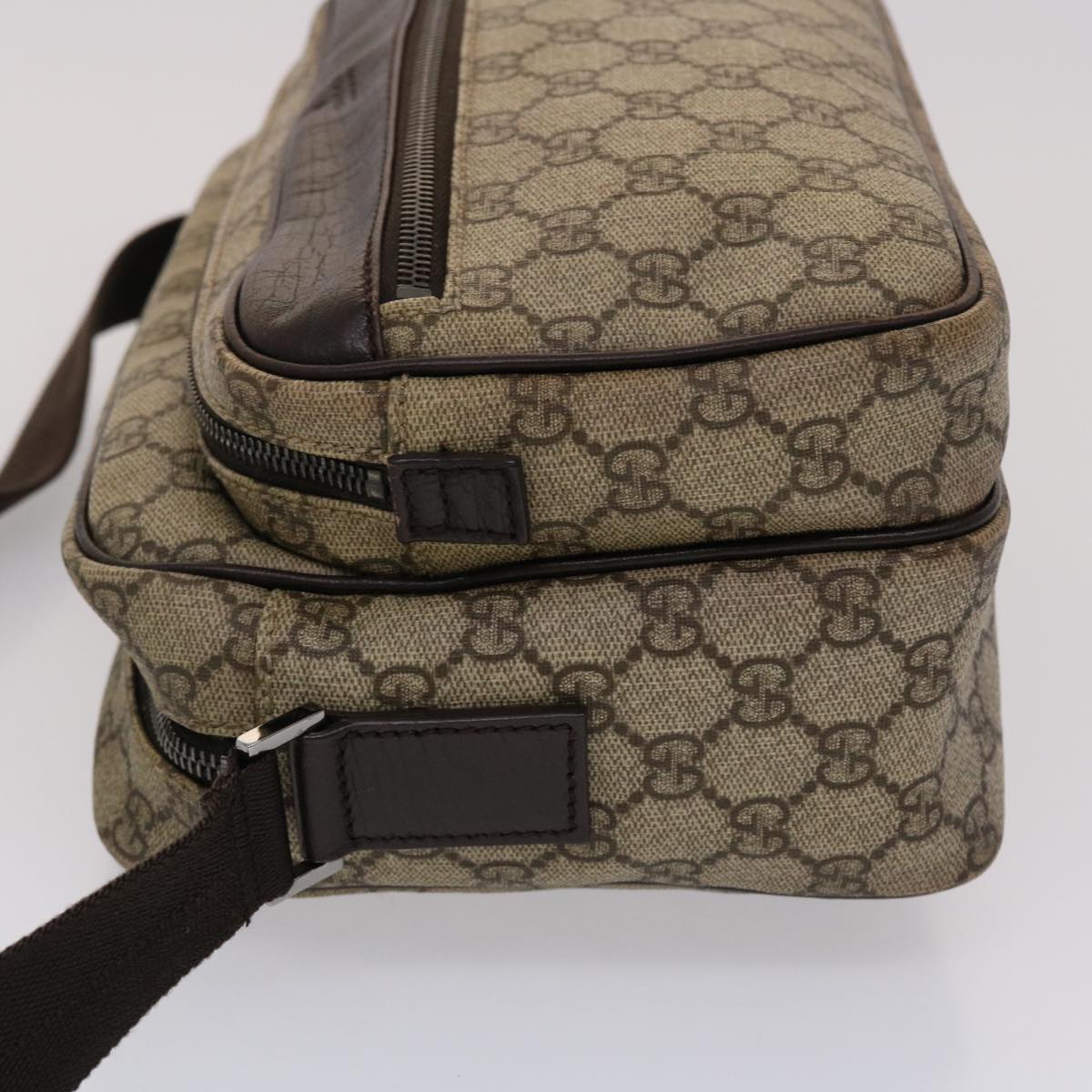 Gucci Leather Canvas Shoulder Bag