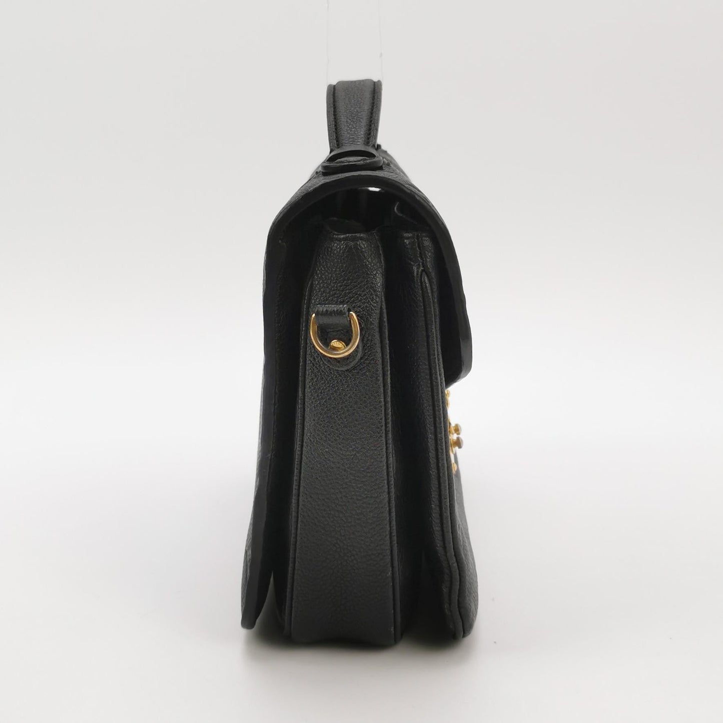 Louis Vuitton Pochette Métis Monogram Empreinte Leather Black