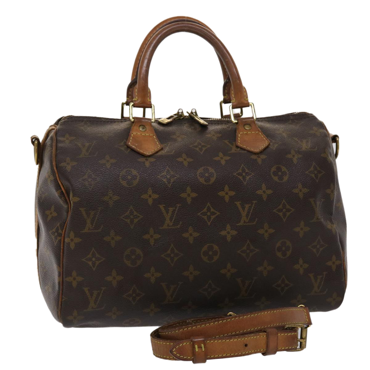 LOUIS VUITTON Monogram Bandouliere 30 Hand Bag 2way LV Auth