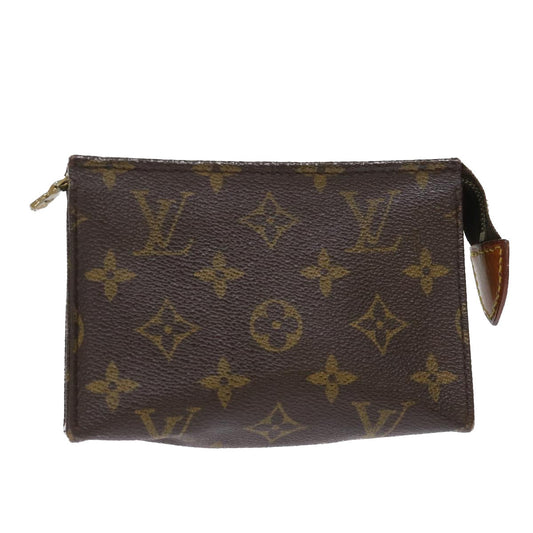 LOUIS VUITTON Monogram Poche Toilette 15 Pouch M47546 LV Auth 46289