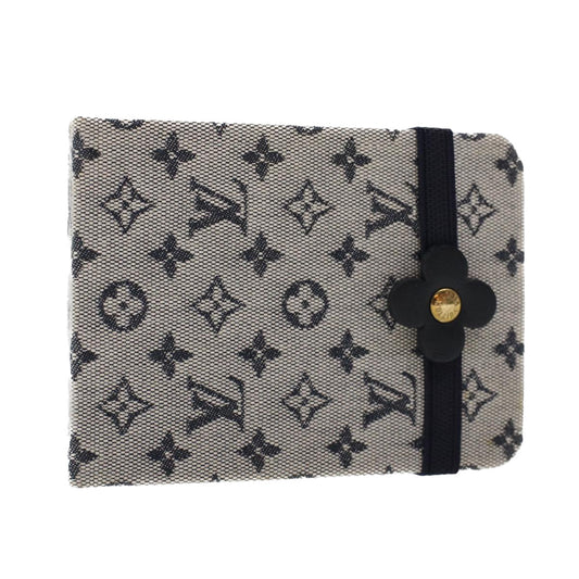 LOUIS VUITTON Monogram Mini Carnet MM Day Planner Cover Blue RR1012 Auth 46341
