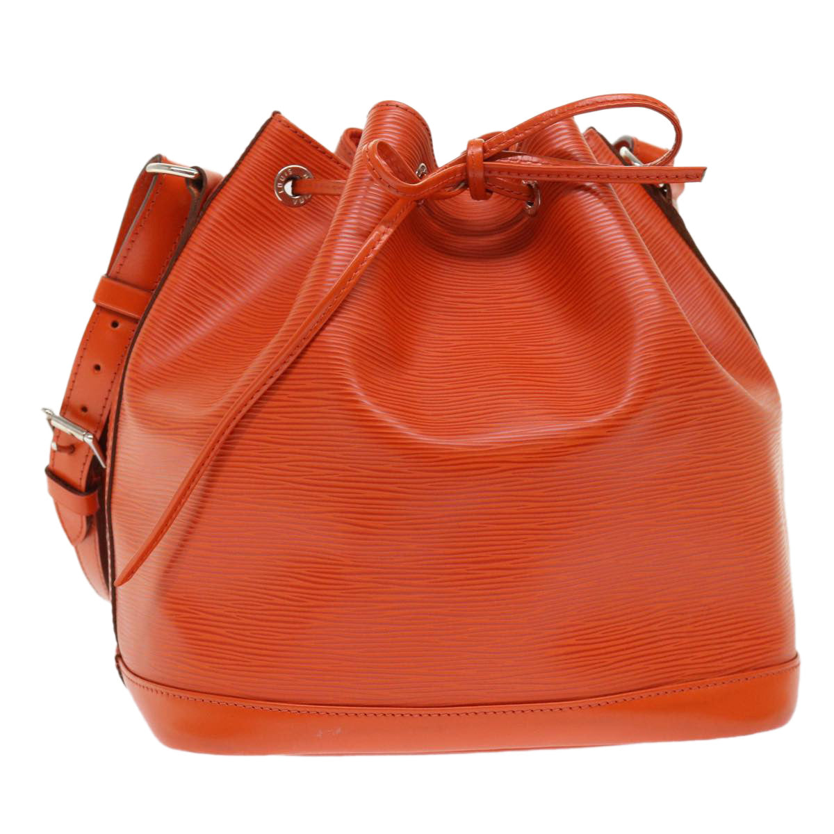 LOUIS VUITTON Epi Noe Shoulder Bag Orange LV Auth
