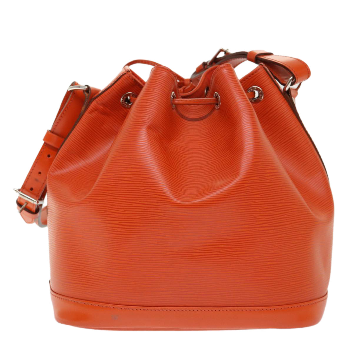 LOUIS VUITTON Epi Noe Shoulder Bag Orange LV Auth