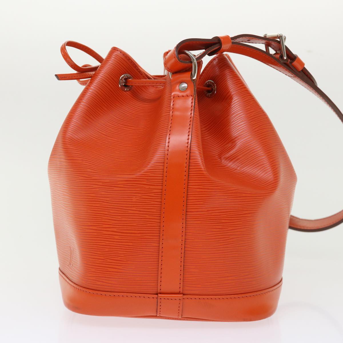 LOUIS VUITTON Epi Noe Shoulder Bag Orange LV Auth
