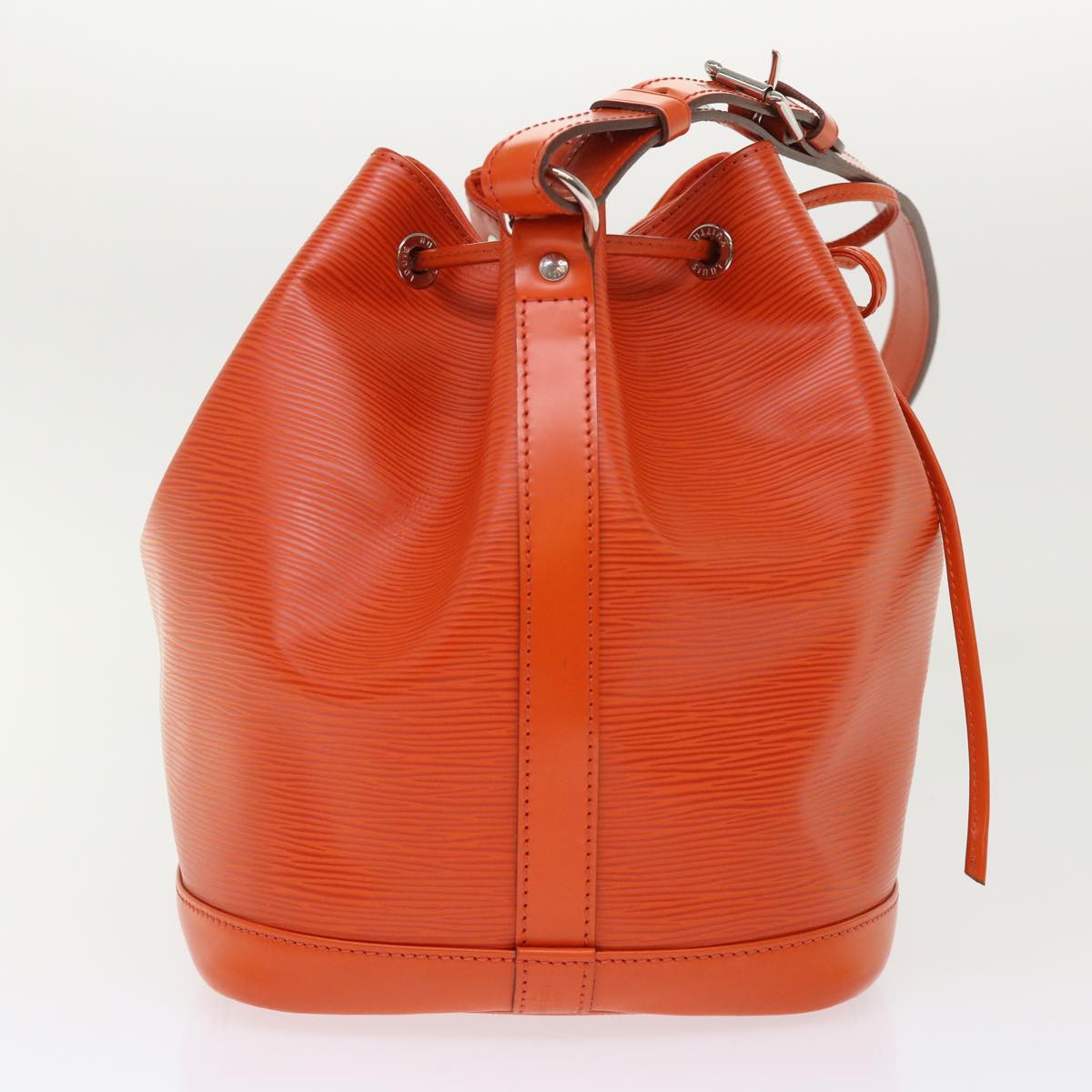 LOUIS VUITTON Epi Noe Shoulder Bag Orange LV Auth