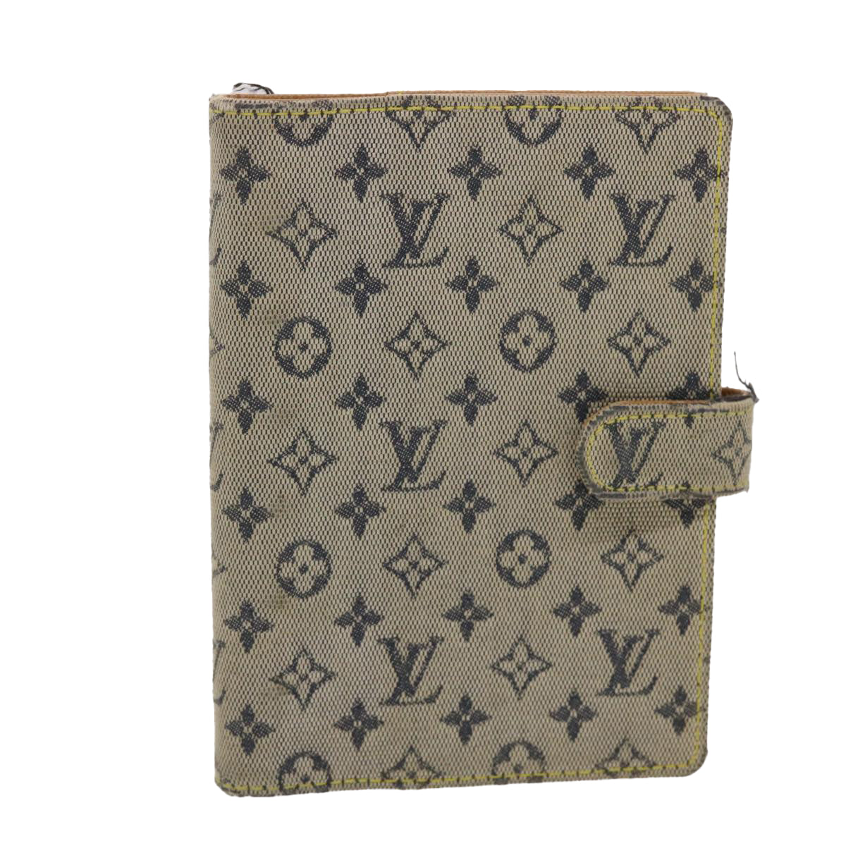 LOUIS VUITTON Monogram Mini Agenda PM Day Planner Cover Blue R20910 Auth 46430