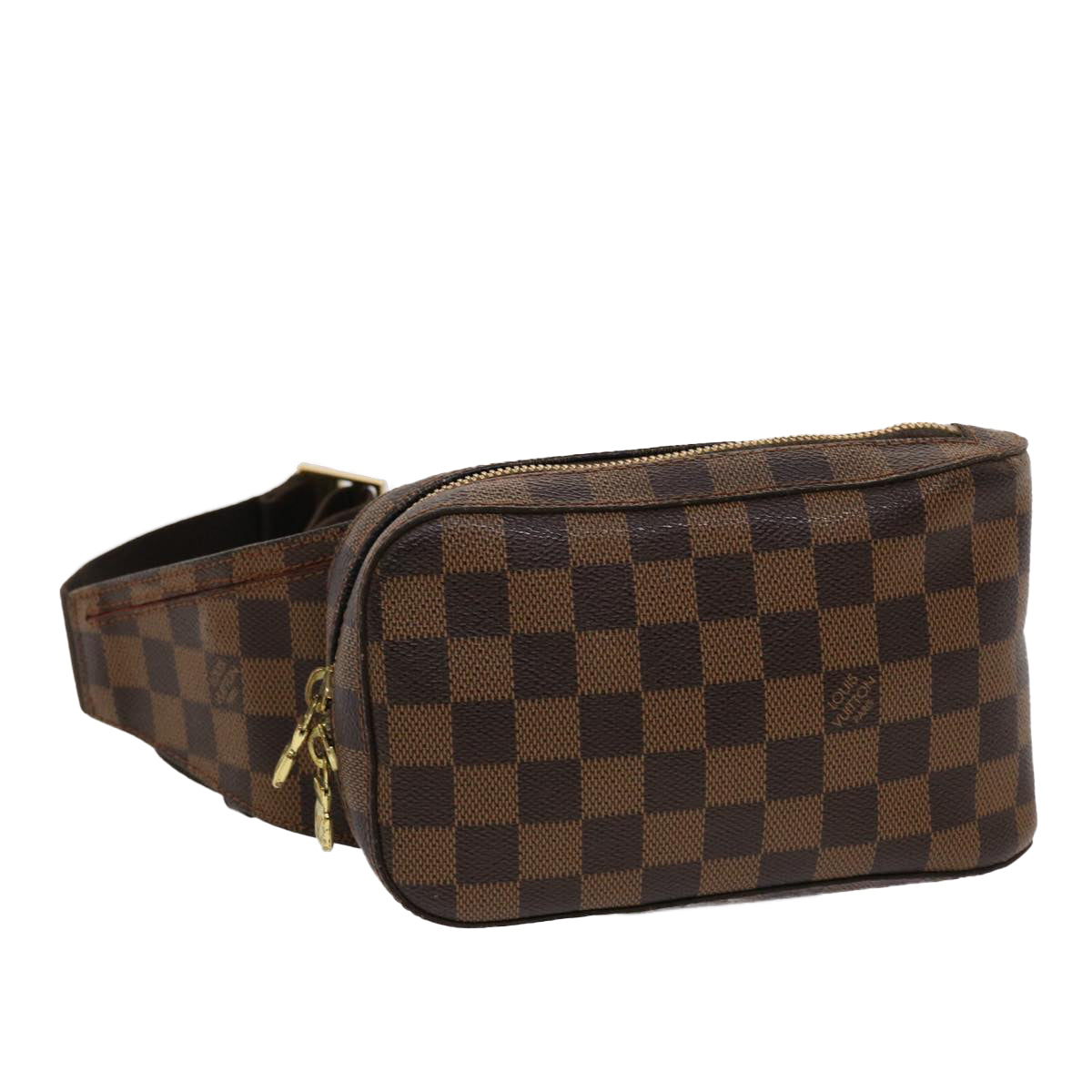 LOUIS VUITTON Damier Ebene Geronimos Shoulder Bag LV Auth