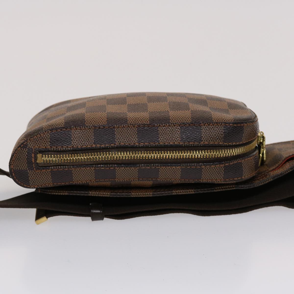 LOUIS VUITTON Damier Ebene Geronimos Shoulder Bag LV Auth