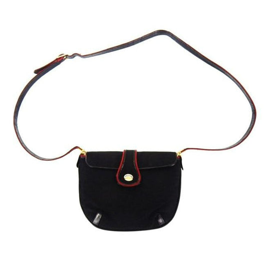 Gucci Envelope Leather Canvas Shoulder Bag
