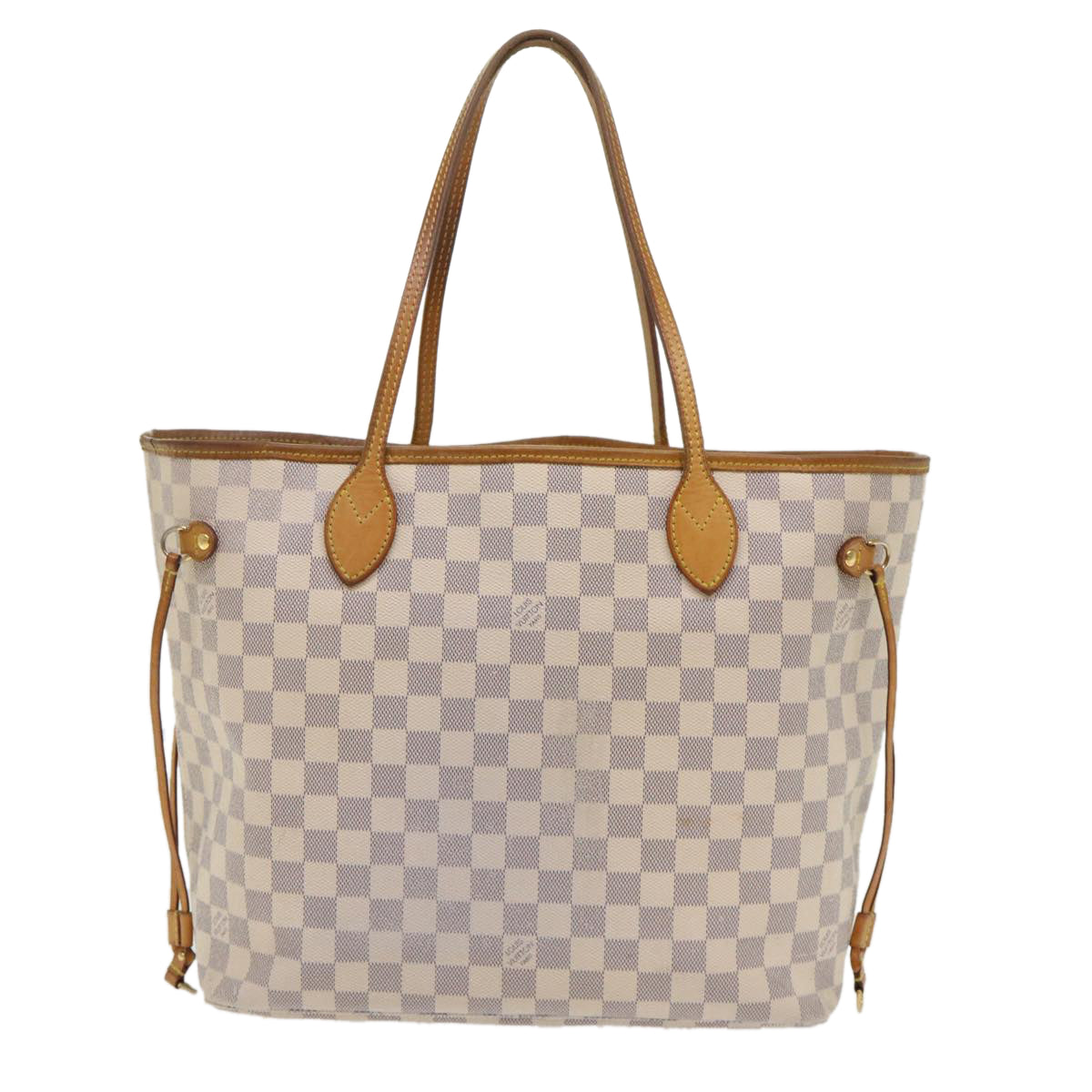 LOUIS VUITTON Damier Azur Neverfull MM Tote Bag LV Auth