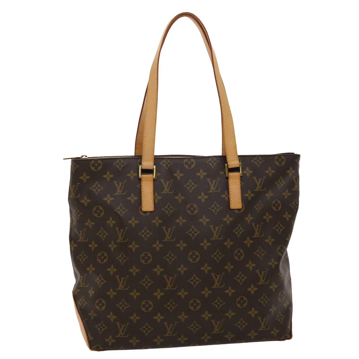 LOUIS VUITTON Monogram Cabas Mezzo Tote Bag LV Auth