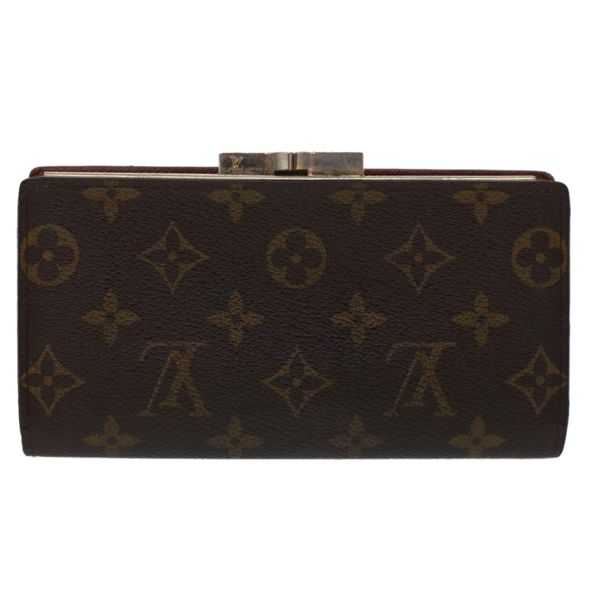 LOUIS VUITTON Monogram Continental Clutch Wallet T61217 LV Auth 46783