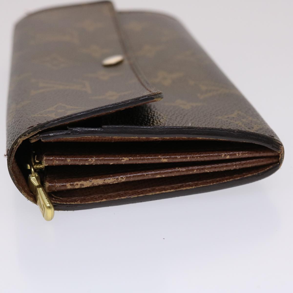 LOUIS VUITTON Monogram Portefeuille Sarah Long Wallet M60531 LV Auth 46824