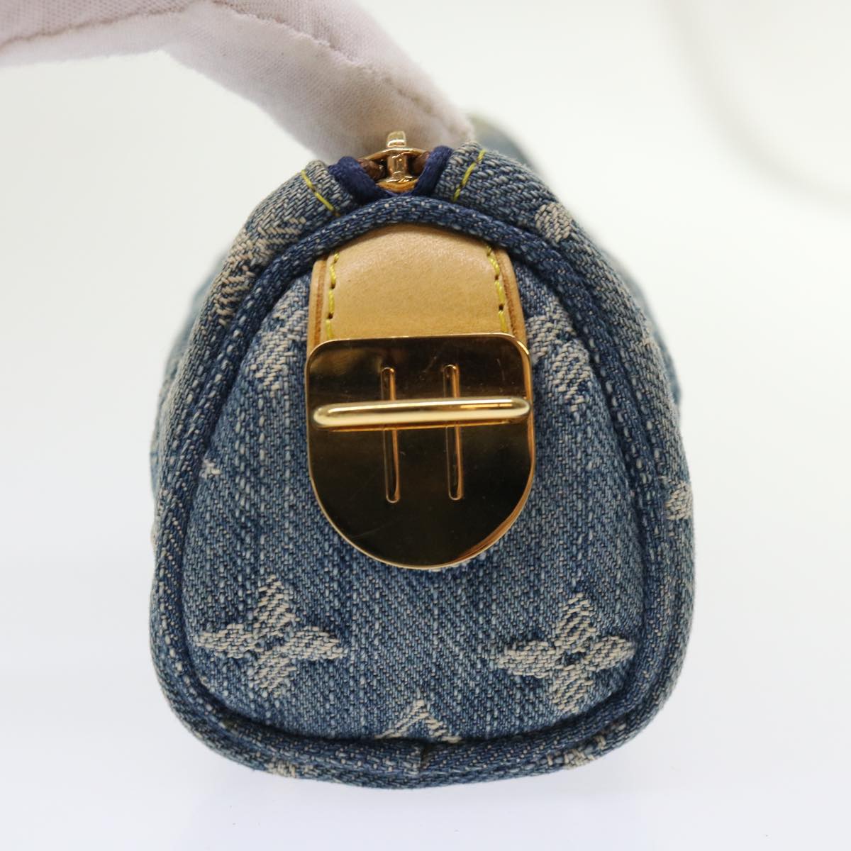 LOUIS VUITTON Monogram Trousse GM Pouch Blue LV Auth
