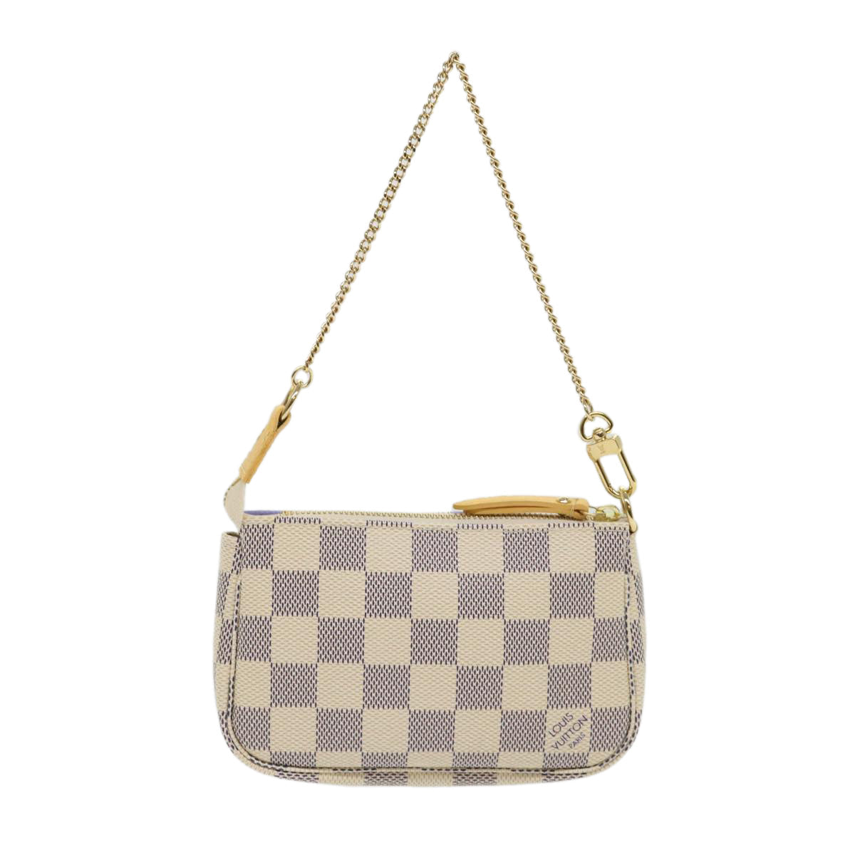 LOUIS VUITTON Damier Azur Mini Pochette Accessoires Pouch LV Auth 46968A