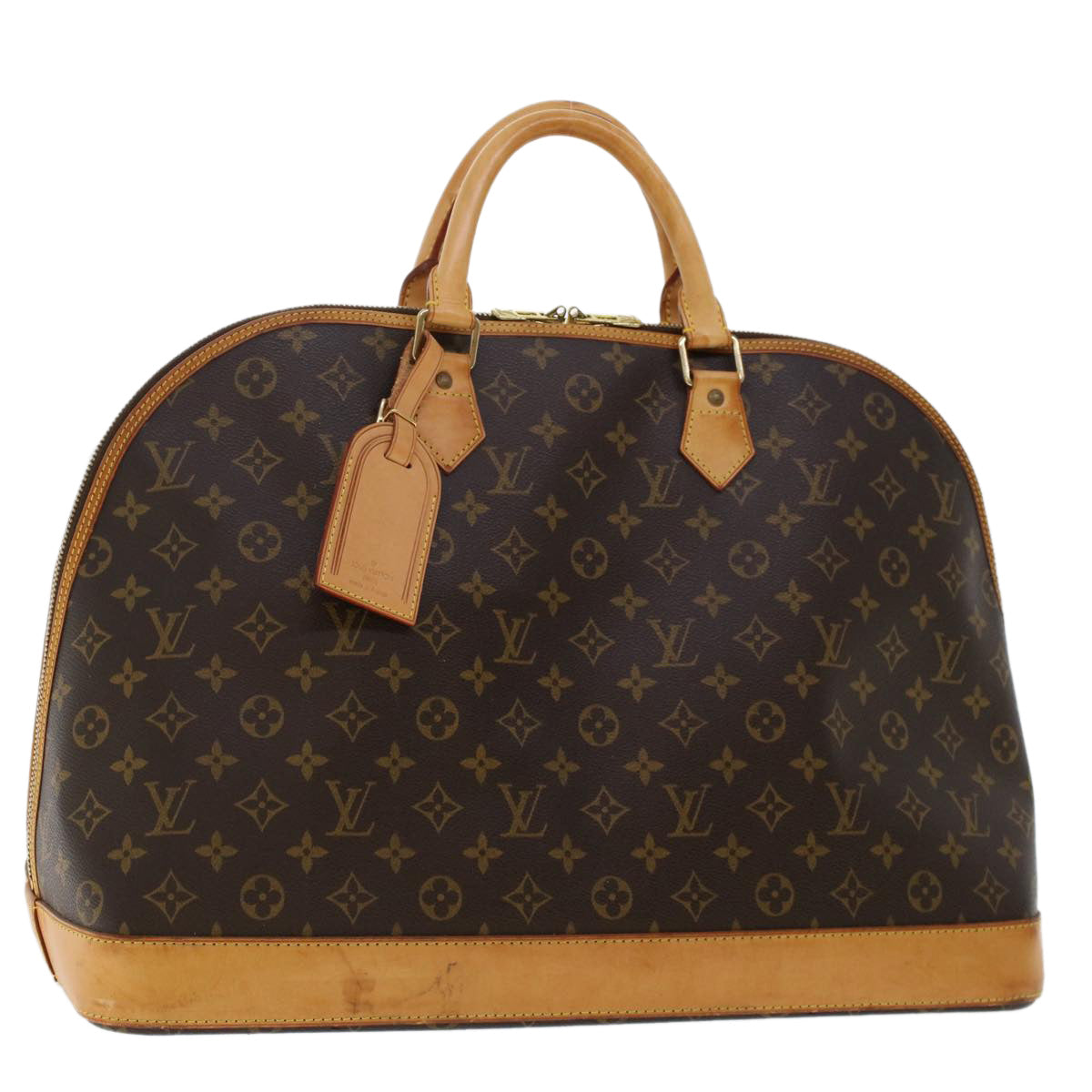 LOUIS VUITTON Monogram Alma Voyage MM Hand Bag LV Auth