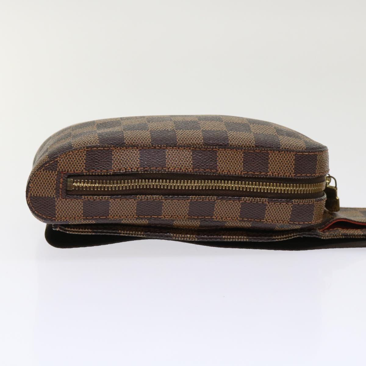 LOUIS VUITTON Damier Ebene Geronimos Shoulder Bag LV Auth