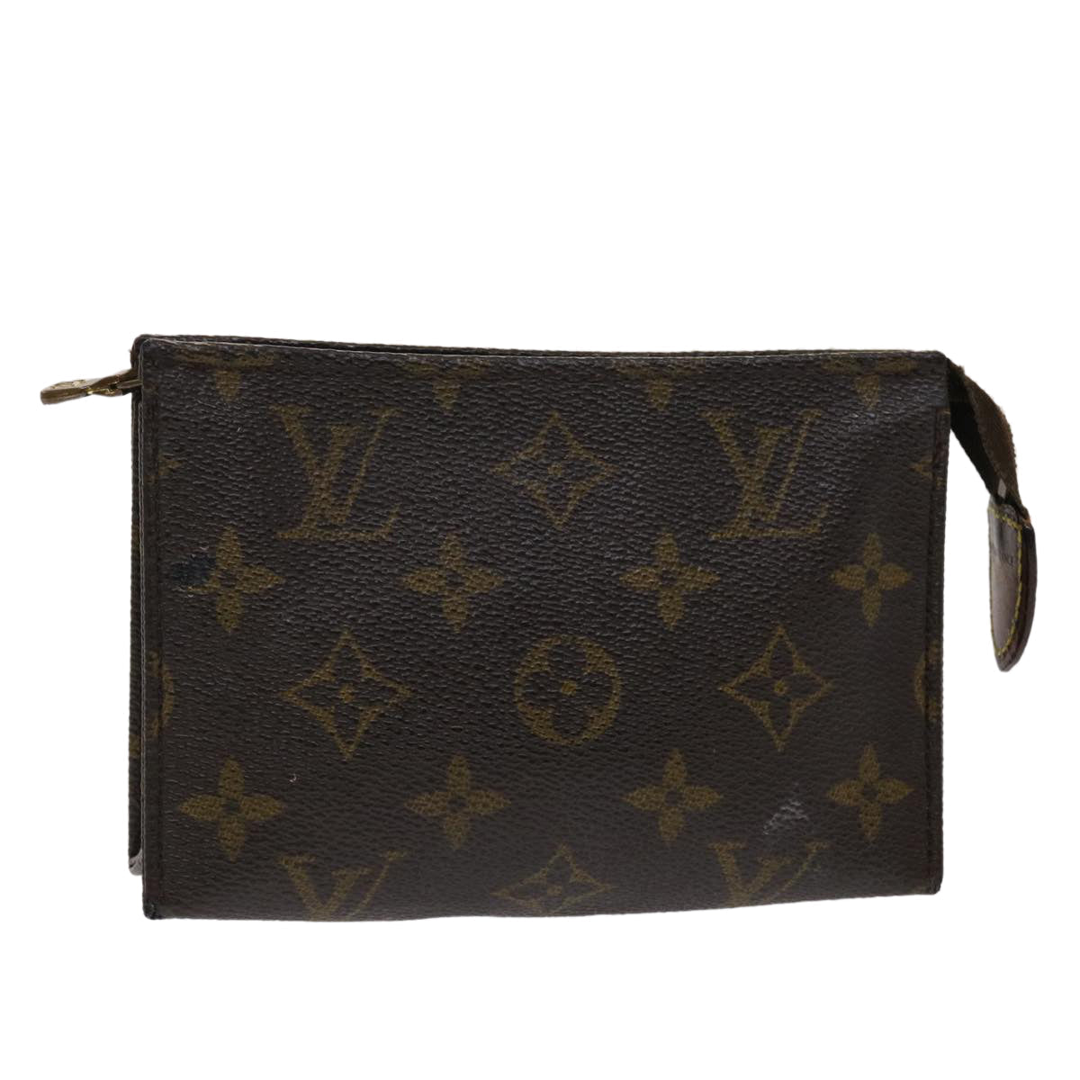 LOUIS VUITTON Monogram Poche Toilette 15 Pouch M47546 LV Auth 47309
