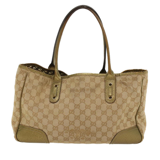 Gucci Leather Canvas Shoulder Bag