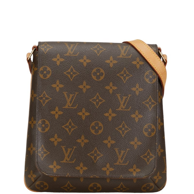 Louis Vuitton Monogram Musée Salsa Short Shoulder Bag M51258 Brown PVC Leather Louis Vuitton