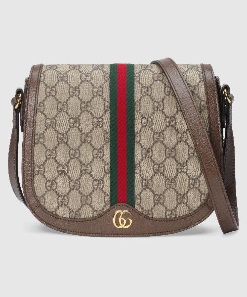 Gucci Monogram Leather Canvas Crossbody