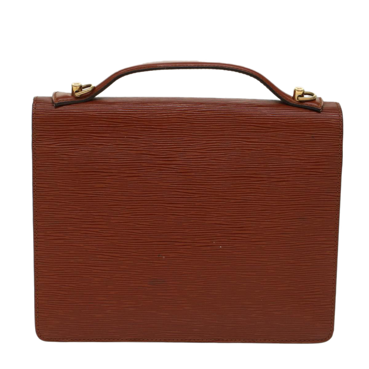 LOUIS VUITTON Epi Monceau Hand Bag Brown LV