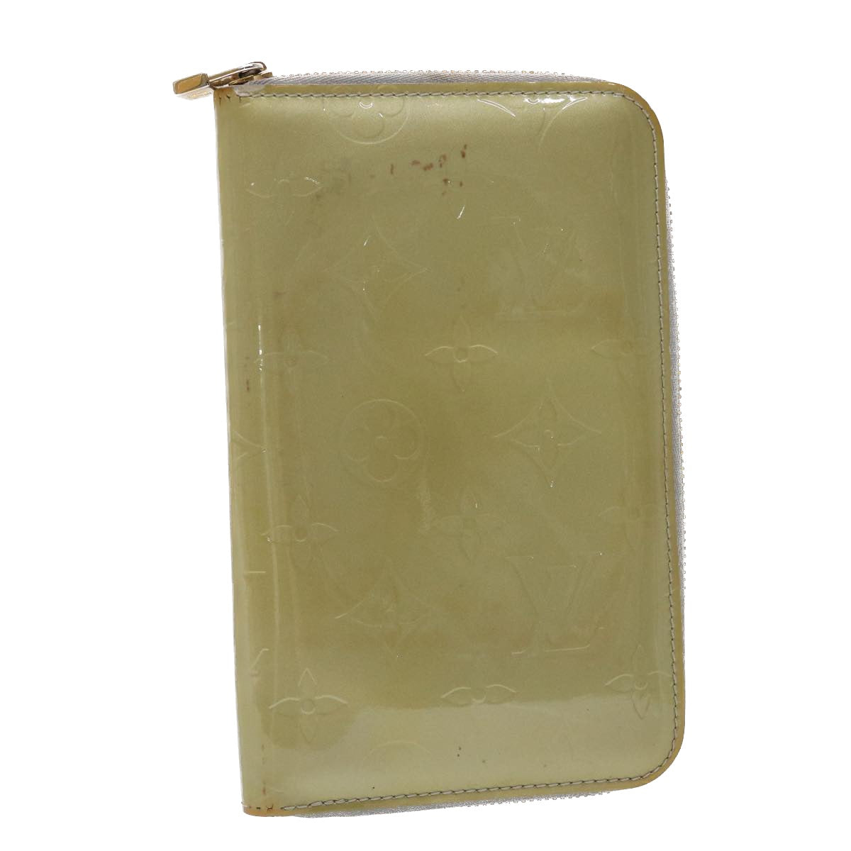 LOUIS VUITTON Monogram Vernis Eldridge Long Wallet Gris M91158 LV 47876