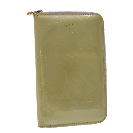 LOUIS VUITTON Monogram Vernis Eldridge Long Wallet Gris M91158 LV 47876