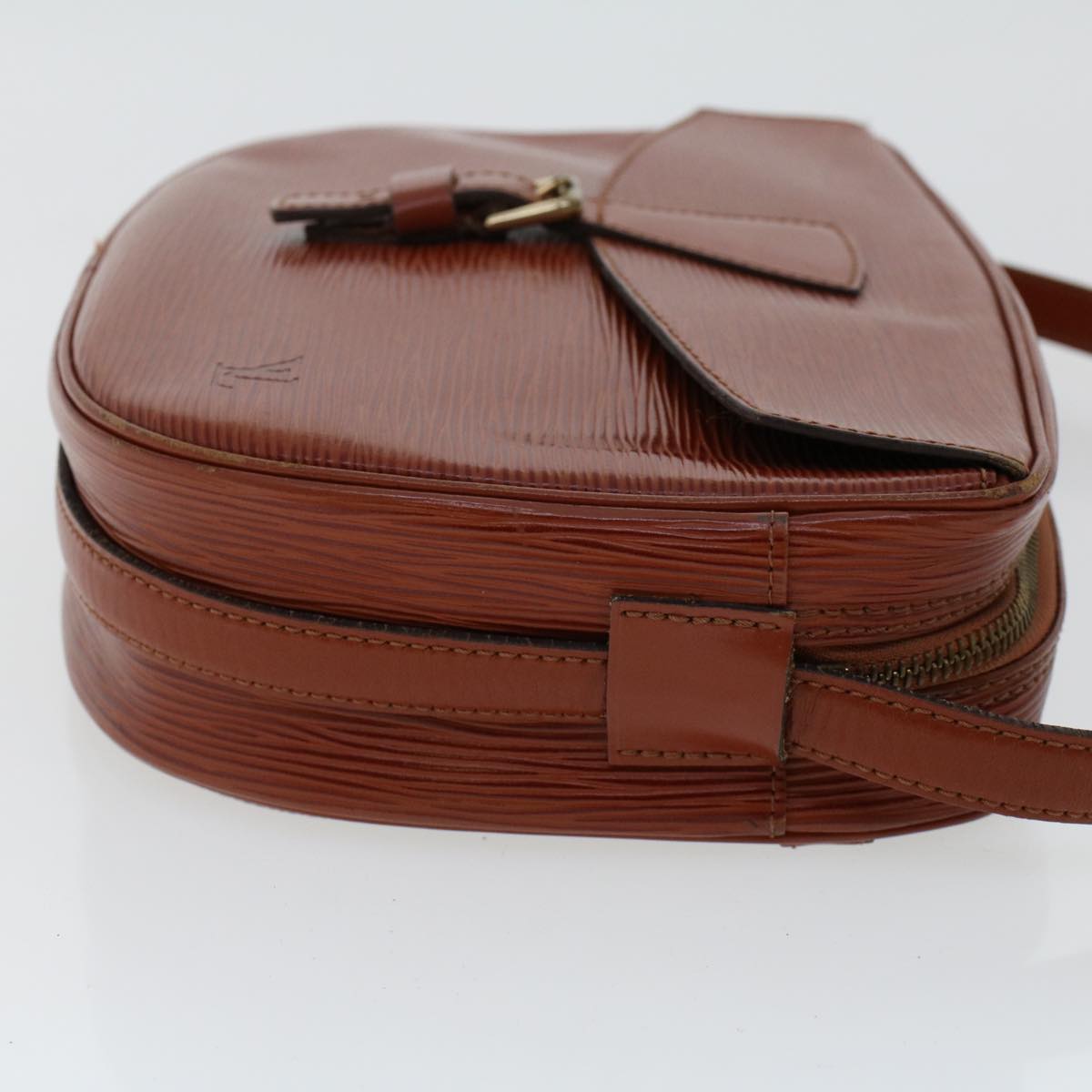 LOUIS VUITTON Epi June Feuille Shoulder Bag Kenya Brown LV