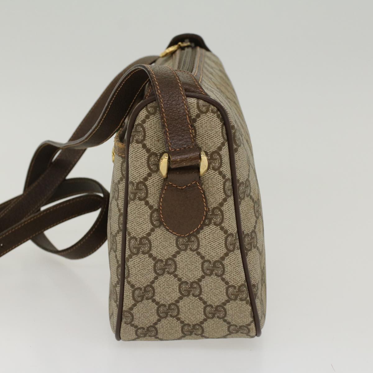 Gucci Leather Canvas Shoulder Bag