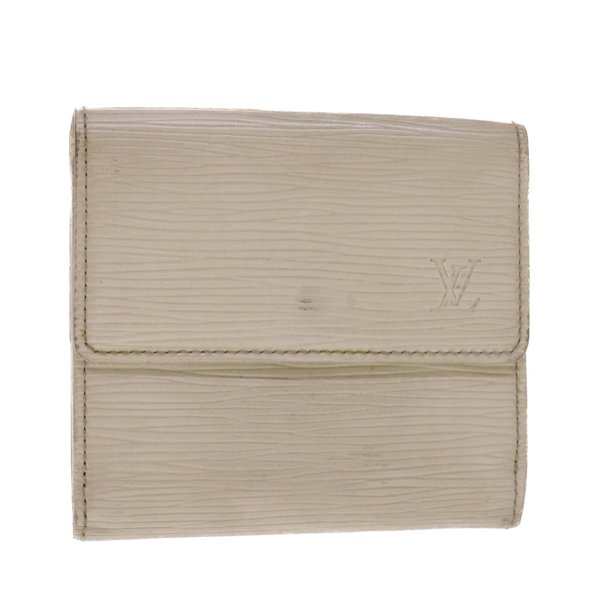 LOUIS VUITTON Epi Portefeuille Elise Wallet White M6348J LV 48069