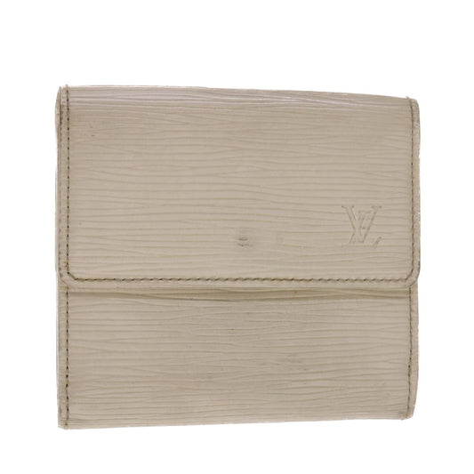 LOUIS VUITTON Epi Portefeuille Elise Wallet White M6348J LV 48069