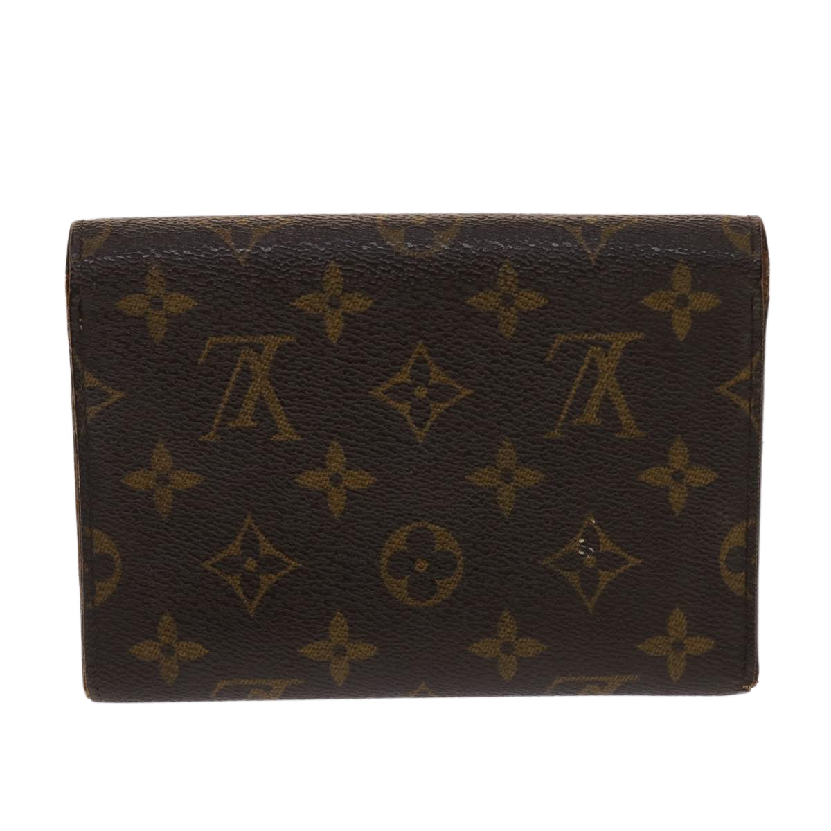 LOUIS VUITTON Monogram Porte Tresor Etui Papie Wallet M61202 LV 48092