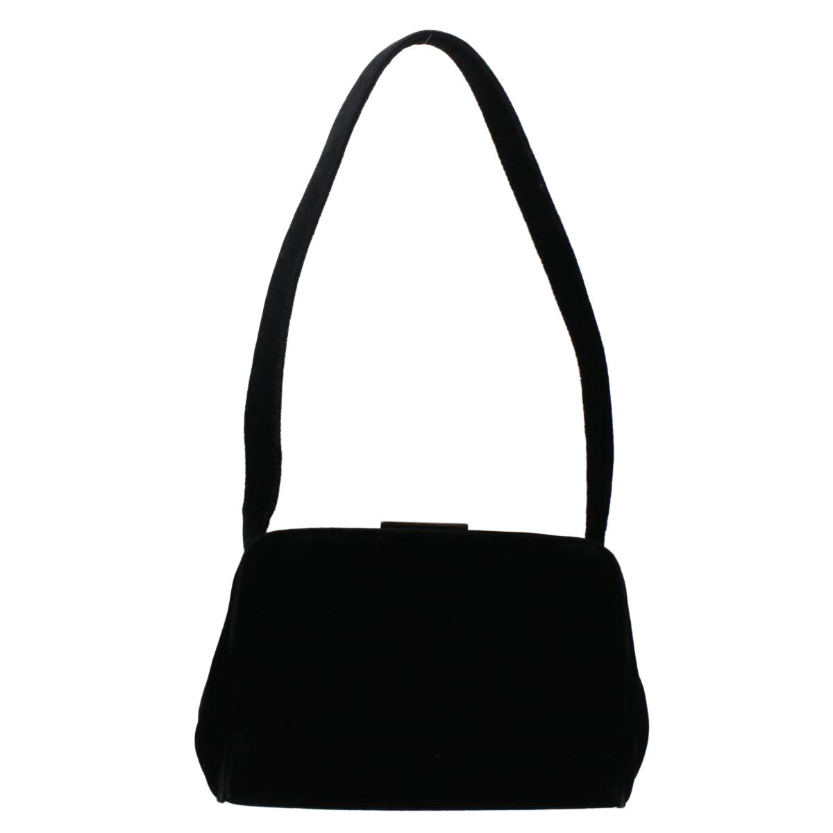 Prada Shoulder Bag Velor Black