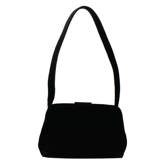 Prada Shoulder Bag Velor Black