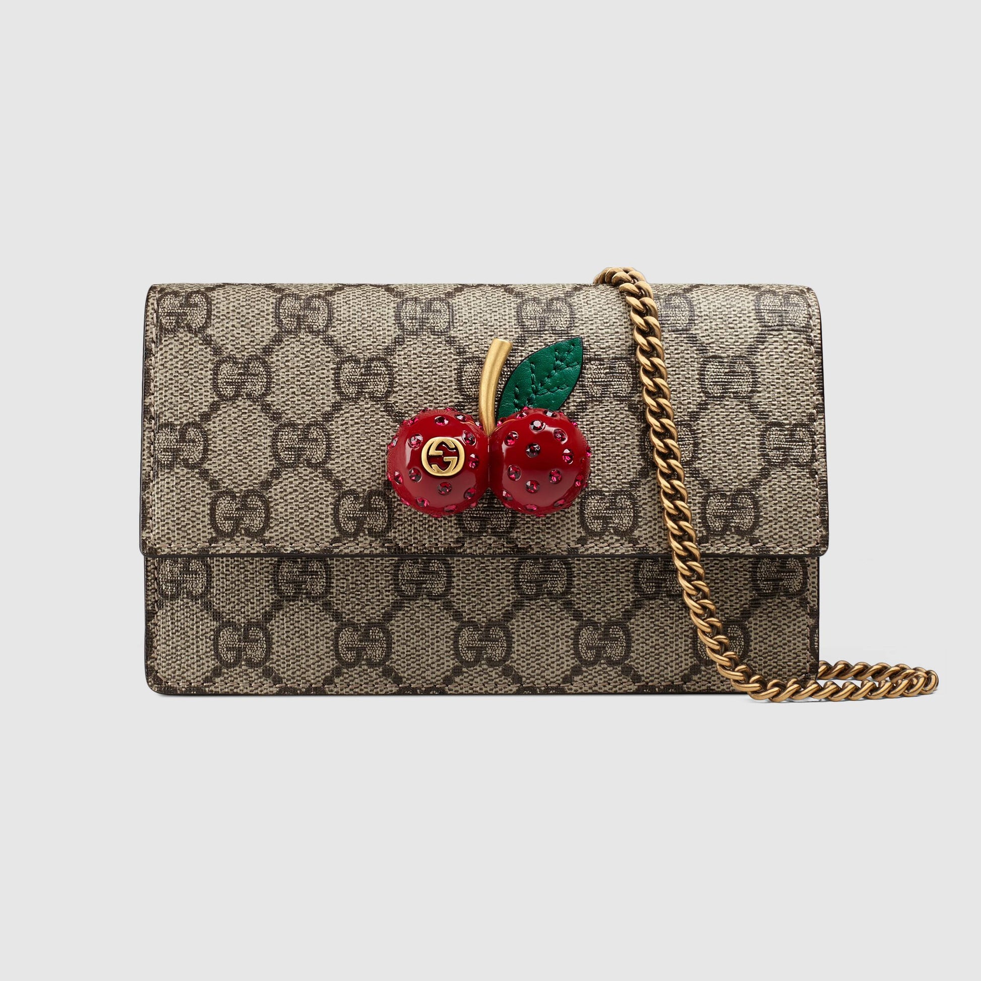 Gucci Monogram Chain Leather Crossbody