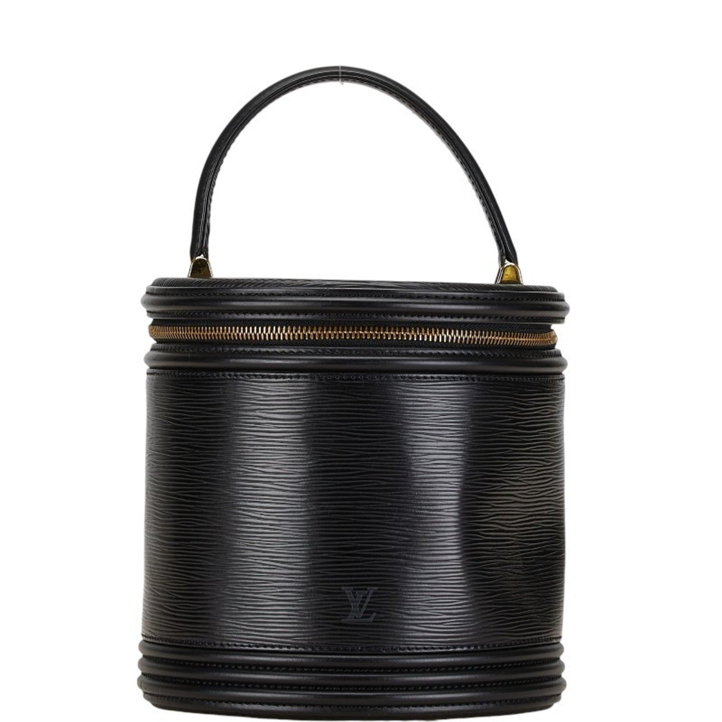 Louis Vuitton Noir Leather Handbag Vanity Bag
