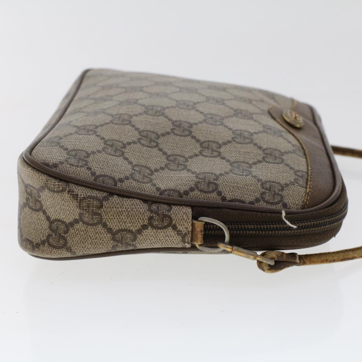 Gucci Leather Canvas Shoulder Bag