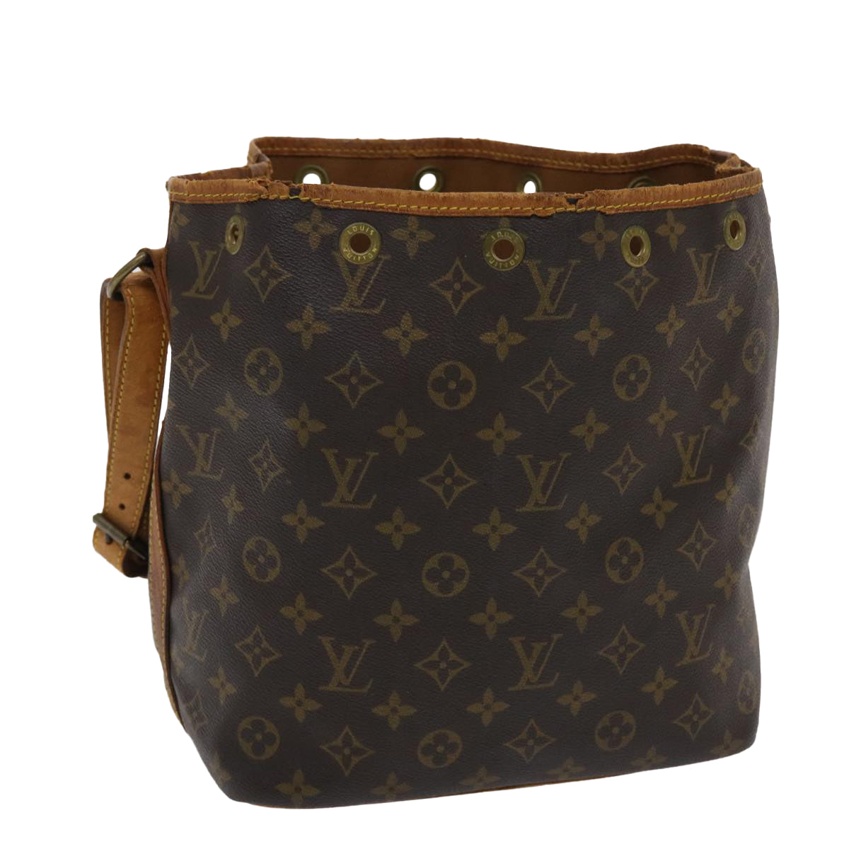 LOUIS VUITTON Monogram Petit Noe Shoulder Bag M42226 LV 48304